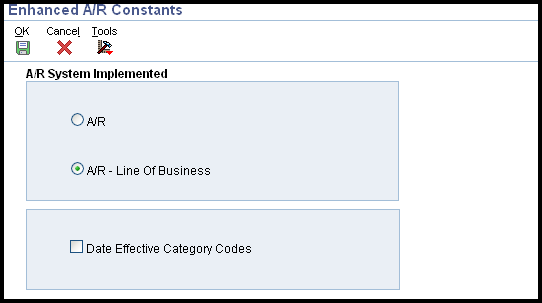 Enhanced AR Constants screen