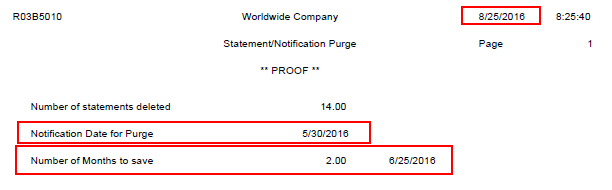 Proof report R03B5010