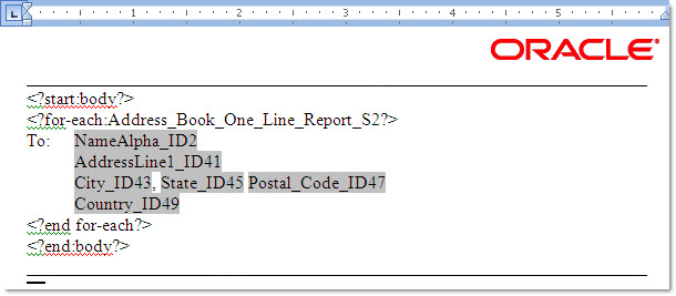 RTF Template