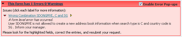 Error example