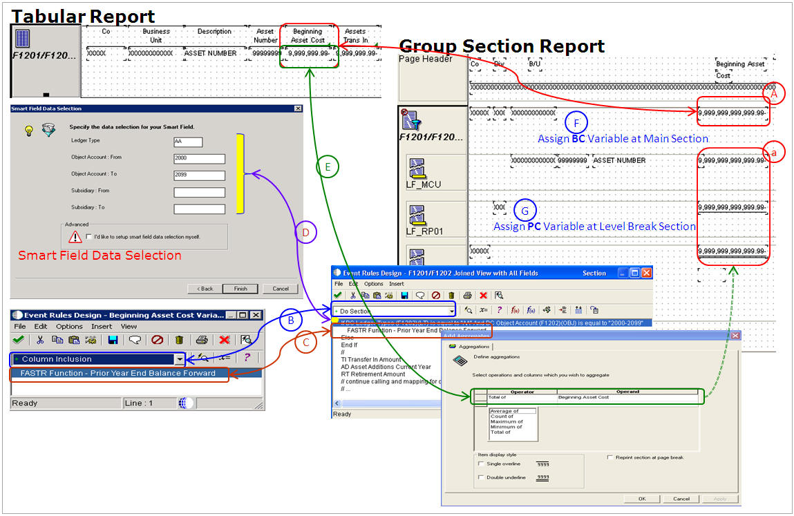 Change Tabular to Group Section Report