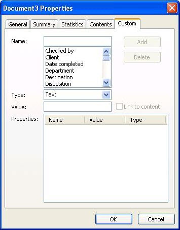 Document Properties
