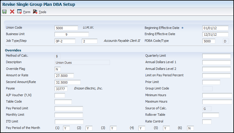 Group Plan DBA (Single)