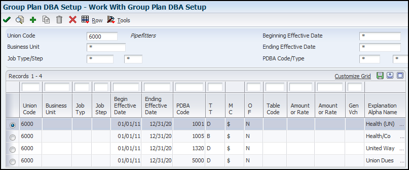 Group Plan DBA (Multiple)