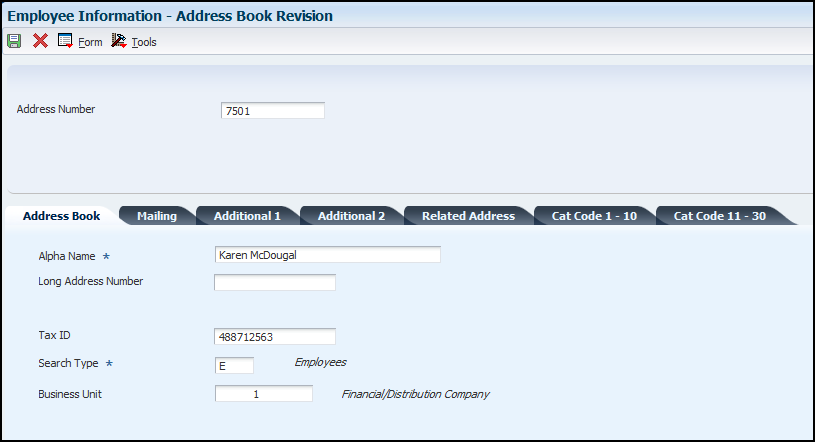 Address Book Revisions