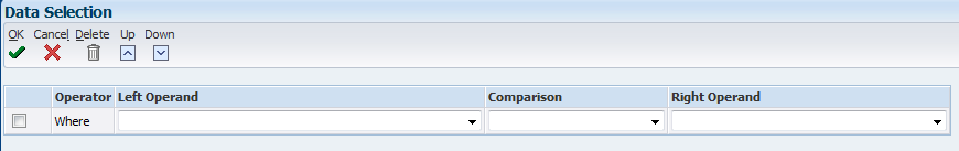 Set Data Selection