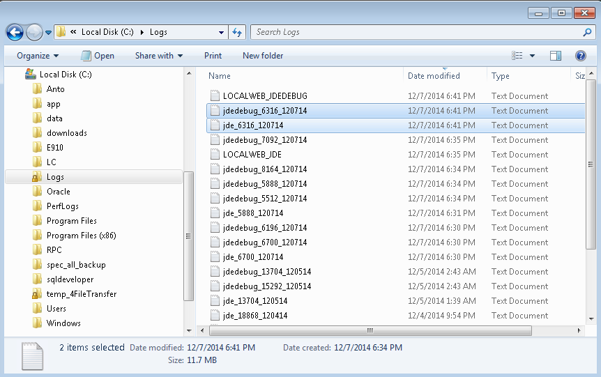 Log in Local repository