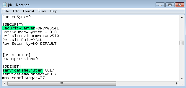 Server Name and Port Configuration