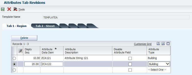 Attribute Data Item