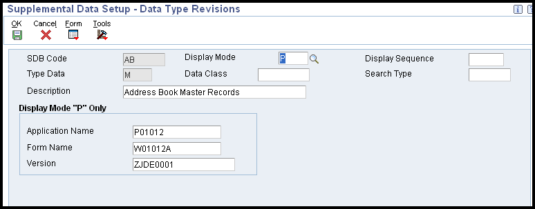 Data Type Revisions P