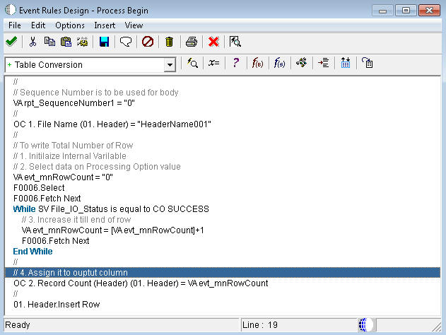 Header Mapping example