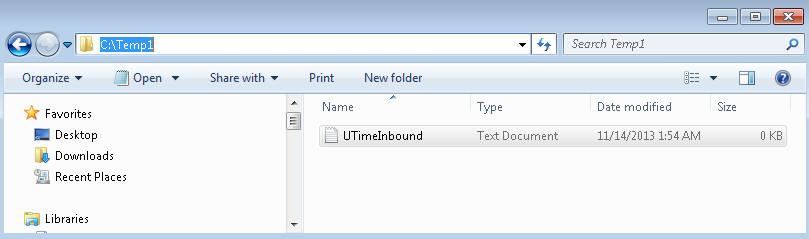 Locate your text format file